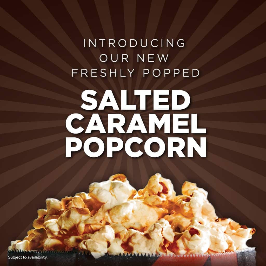 Salted caramel popcorn now available at Cineworld - Regent Circus